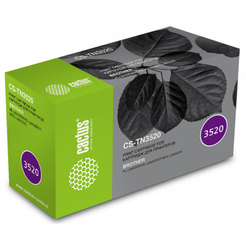 Cactus CS-TN3520 TN-3520 черный (20000стр.) для Brother HL L6400DW/L6900DW/L6900DWT