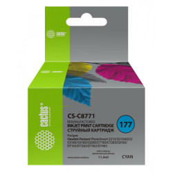 Cactus CS-C8771 №177 голубой (11.4мл) для HP PS 3213/3313/8253/C5183/C6183/C6283/C7183/C7283/C8183/D7163/D7263/D7363/D7463