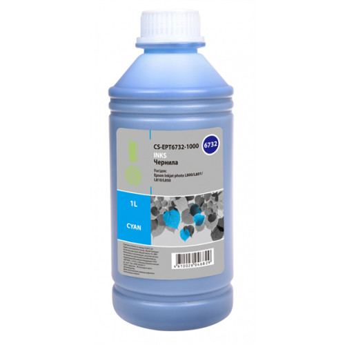 Cactus CS-EPT6732-1000 T6732 голубой 1000мл для Epson Epson L800/L810/L850/L1800