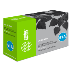 Cactus CS-Q7551A Q7551A черный (6500стр.) для HP LJ P3005/M3027/M3035