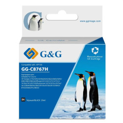 Cartridge G&G 130 для HP DJ 6543/5743,PS 8153/8453, черный (21ml)