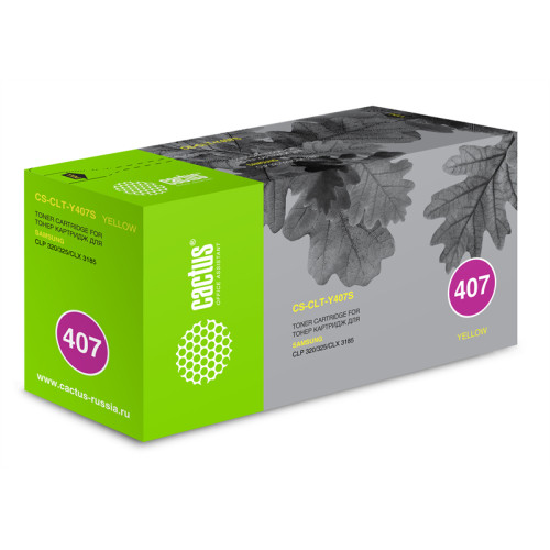 Cactus CS-CLT-Y407S CLT-Y407S желтый (1000стр.) для Samsung CLP320/320n/325/CLX3185/3185n/3185fn