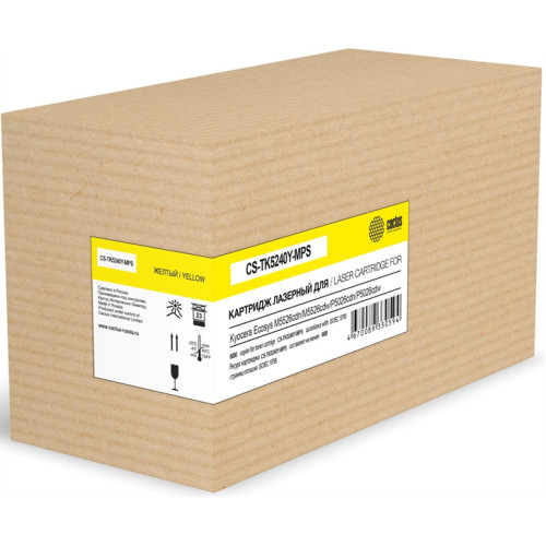Cactus CS-TK5240Y-MPS желтый (6000стр.) для Kyocera Ecosys M5526cdn/M5526cdw/P5026cdn/P5026cdw