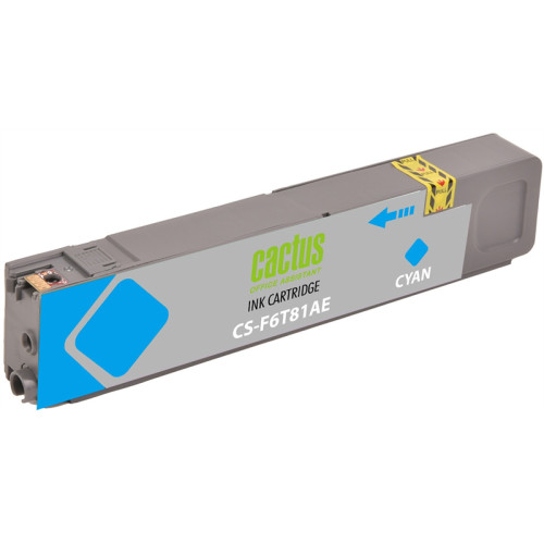 Cactus CS-F6T81AE 973XL голубой (110мл) для HP HP PageWide Pro 452dw/Pro 477dw