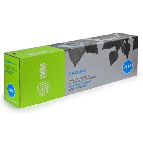 Cactus CS-CB381AR CB381A голубой (21000стр.) для HP CLJ CM6030/CM6040/CP6015