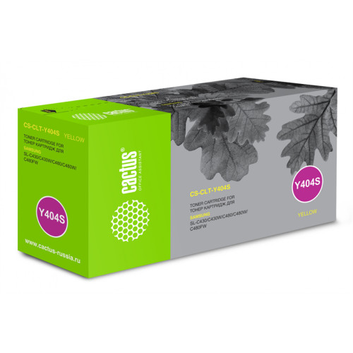Cactus CS-CLT-Y404S CLT-Y404S желтый (1000стр.) для Samsung SL-C430/C430W/C480/C480W/C480FW