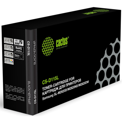 Cactus CS-D115L MLT-D115L черный (3000стр.) для Samsung SL-M2620D/M2820ND/M2820DW
