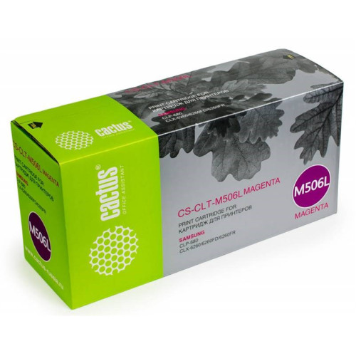 Cactus CS-CLT-M506L CLT-M506L пурпурный (3500стр.) для Samsung CLP 680/CLX 6260/6260FD/6260FR