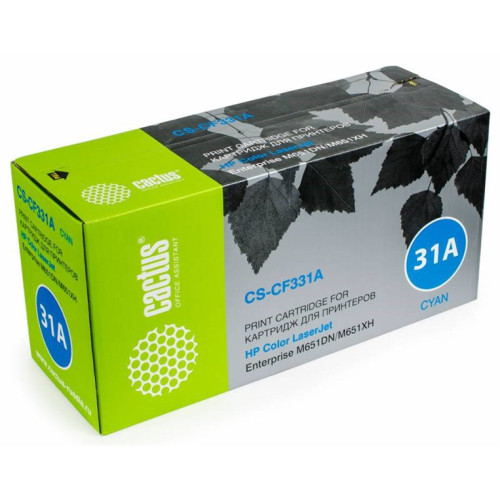 Cactus CS-CF331A CF331A голубой (15000стр.) для HP CLJ M651dn/M651n/M651xh