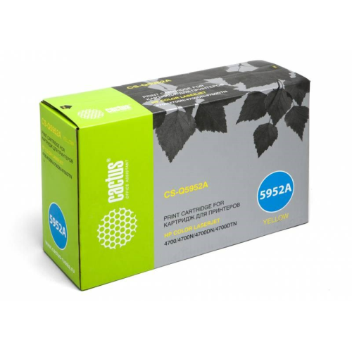 Cactus CS-Q5952A Q5952A желтый (10000стр.) для HP CLJ 4700