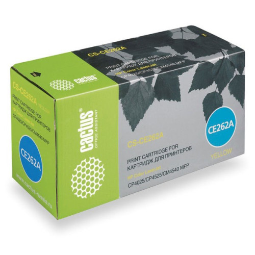 Cactus CS-CE262A CE262A желтый (11000стр.) для HP LJ CP4025/CP4525/CM4540