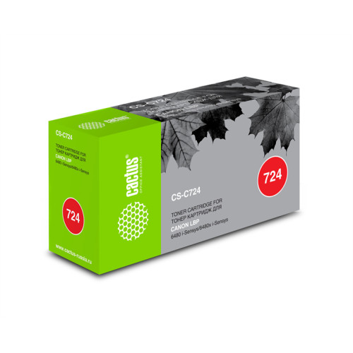 Cactus CS-C724 724 черный (6000стр.) для Canon LBP 6480/6750/6480x/6750dn
