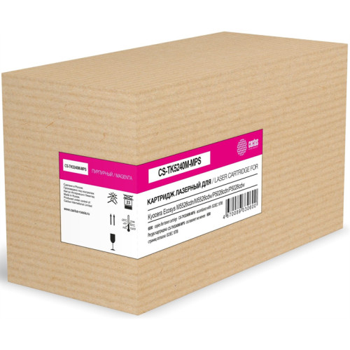 Cactus CS-TK5240M-MPS TK-5240M пурпурный (6000стр.) для Kyocera Ecosys M5526cdn/M5526cdw/P5026cdn/P5026cdw