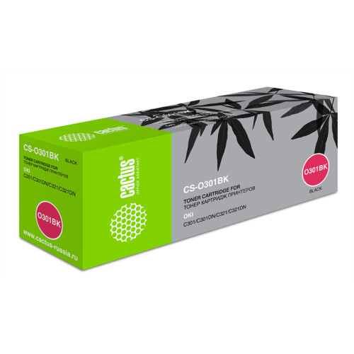 Cactus 44973544 CS-O301BK 44973544 черный (2200стр.) для Oki C301/321