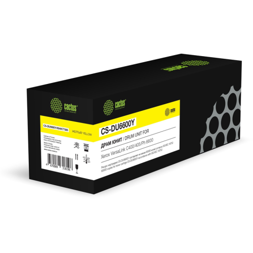 Cactus CS-DU6600Y 604K77585 желтый цв:60000стр. для VersaLink C400/405/Ph 6600 Xerox