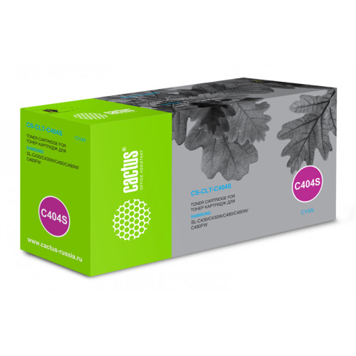 Cactus CS-CLT-C404S CLT-C404S голубой (1000стр.) для Samsung SL-C430/C430W/C480/C480W/C480FW