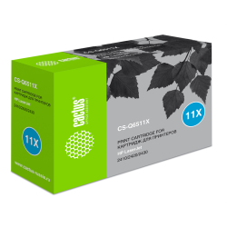 Cactus CS-Q6511X Q6511X черный (12000стр.) для HP LJ 2410/2420/2420DN/2430