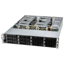 Supermicro SuperServer 2U 521C-NR noCPU(1) 4th/5th Gen(MCC Carrier)/ noDIMM(16)/ 12x3,5
