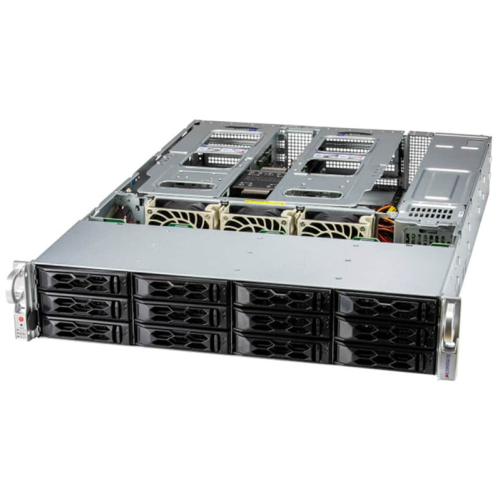 Supermicro SuperServer 2U 521C-NR noCPU(1) 4th/5th Gen(MCC Carrier)/ noDIMM(16)/ 12x3,5