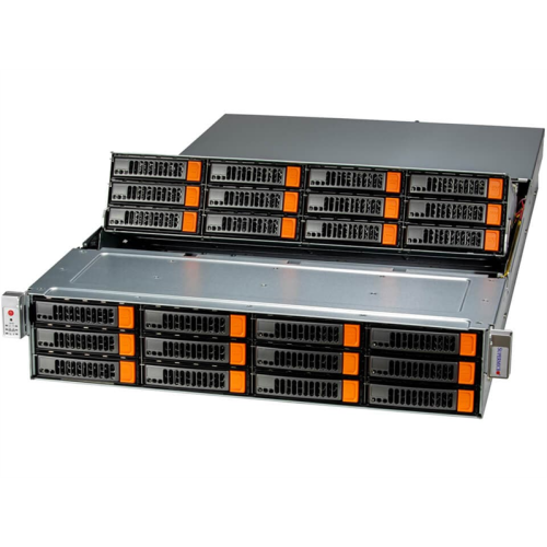 Supermicro SuperStorage 2U Server 521E-E1CR24L noCPU(1) 4th/5th(MCC carrier)/TDP 300W/no DIMM(16)/ 24x3.5/2.5 SAS/SATA/2x1600W/SFT-DCMS-Single