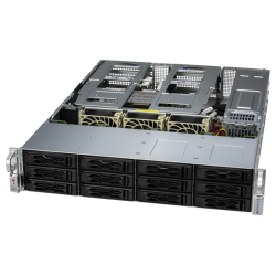 Supermicro CloudDC A+ Server 2U 2015CS-TNR no CPU(1)AMD EPYC 9004/9005 series/TDP 400W/no DIMM12/ 12 3.5/2.5 SATA/ 2x10GbE 2x10GbSFP+/2x1200W/SFT-DCMS-Single/2nd config