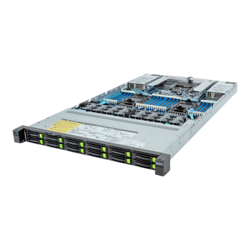 Gigabyte Server Platform R183-S96 / 1U / 2xIntel (Gen 4/5) / 2xHS / 32xDIMM / 12xSFF NVME/SAS/SATA / 2x1GbE / 2xOCP 3.0 / 2xFHHL / 2x1600W / Rails