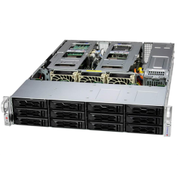 Supermicro SuperServer 2U 621C-TN12R noCPU(2) 4th/5th Gen(MCC Carrier) /TDP 350W/no DIMM(16)/12x3,5