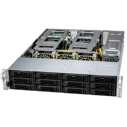 Supermicro SuperServer 2U 621C-TN12R/ 2x4510/ 4x64Gb/ 1x1,92Tb NVMe/ 2x10Gb SFP+/ SFT-DCMS-SINGLE/ 4th config