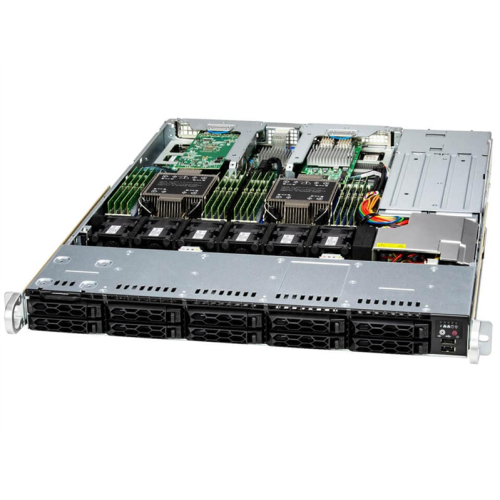 Supermicro SuperServer 1U 121C-TN10R noCPU(2)4th/5th Gen(MCC Carrier)/TDP 350W/no DIMM(16)/10 SAS/SATA(AOC-S3916L)/2x10Gb/2x860W/SFT-DCMS-SINGLE/2nd config