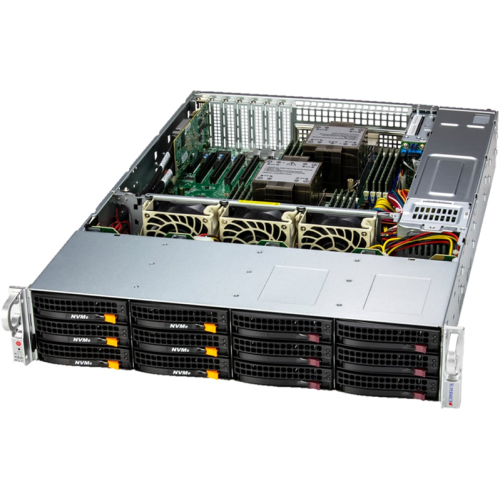 Supermicro SuperStorage 2U Server 621E-ACR12H 2x6448Y/ 4x64Gb/ 1x7450 PRO 480GB NVMe M.2