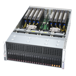 Supermicro A+ 4U Server 4124GS-TNR noCPU(2)7003/7002 EPYC/TDP 280W/no DIMM(32)/SATARAID HDD(35)SFF+HDD(2)SFF NVMe(4)SFF/2x1Gbe/ support up to 8 double/ width GPU