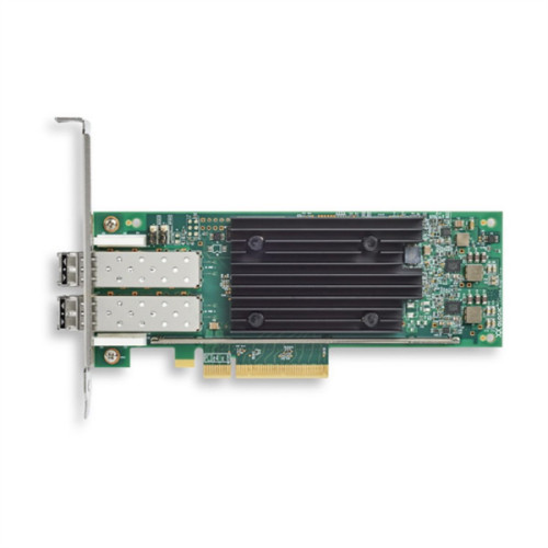 Qlogic QLE2772 32Gb Dual Port FC HBA, x8 PCIe, SR LC multi-mode optic, LP + FH, transivers included