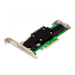 Broadcom Controller 9600-16i SGL (05-50111-00) (PCIe 4.0 x8 LP) Tri-Mode SAS/SATA/NVMe 24G HBA, 16port(2*int SFF8654), 4016 IOC, 1 year