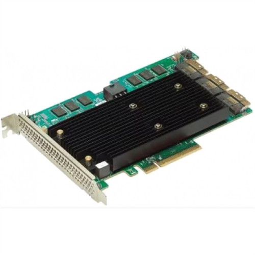 Broadcom Controller 9670-24i SGL (05-50123-00) PCIe 4.0 x8 LP, 24G SAS/SATA/NVMe, RAID 0,1,5,6,10,50,60, 24port(3*int SFF8654), 8GB Cache, SAS4124 ROC, 1 year