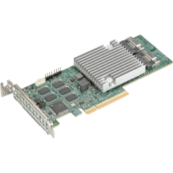 Supermicro AOC-S3916L-H16IR-O 16-port/12Gb/s/240 SATA/SAS drives/ RAID (0/1/5/6/10/50/60)/8GB DDR4 on-card cache/SlimSASx8