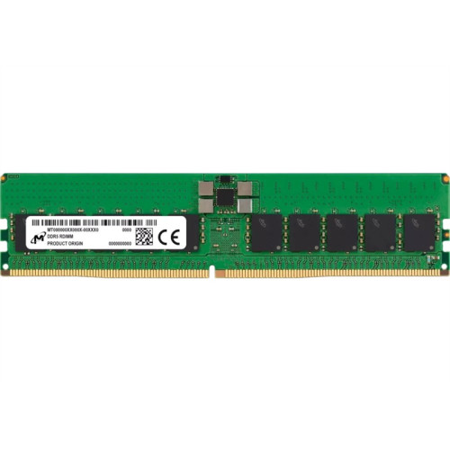 Micron DDR5 RDIMM 32GB 2Rx8 4800 MHz ECC Registered MTC20F2085S1RC48B, 1 year, OEM