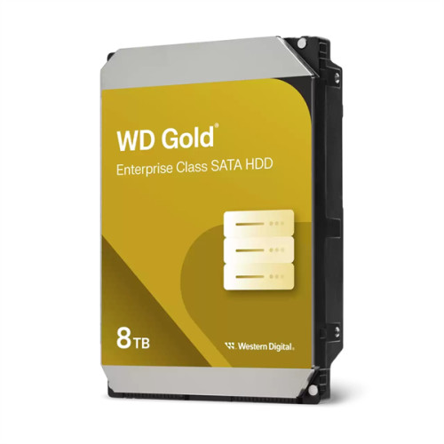 Western Digital GOLD HDD SATA 8TB, 7200rpm, 256MB buffer, WD8005FRYZ, 1 year