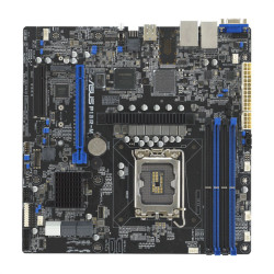 ASUS P13R-M, LGA 1700, Intel C262, 4xDDR5 ECC, 8xSATA, 1xM.2, 1xPCI-E 5.0 x16, 2x1Gb LAN, 3xUSB-A 3.2 Gen 2, 1xVGA, mATX