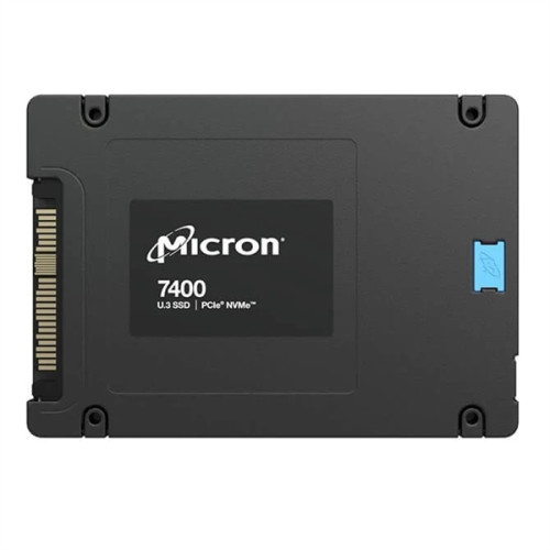 Micron 7400 MAX 3.2TB NVMe U.3 (15mm) PCIe NVMe Gen4 1x4 (v1.4) R6600/W3500MB/s 3D TLC MTTF 2М 800K/347K IOPS SSD Enterprise Solid State Drive, 1 year, OEM