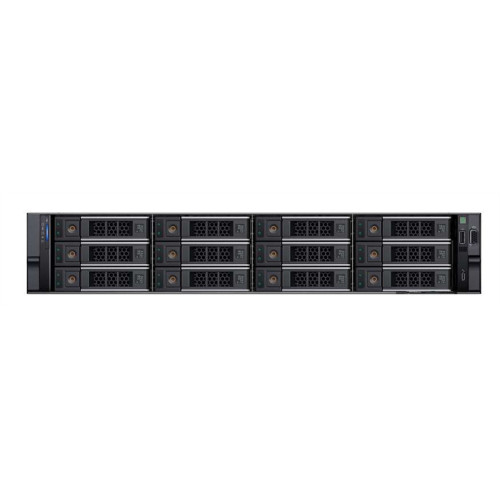 DELL PowerEdge R760 2U/ 12LFF + 4SFF NVMe/2xHS MCC/ H755/ 2xGE/ 6VHPerf Fan/RC6/ bezel/noTPM/IDRAC9 ent/rails/1YWARR