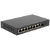 ORIGO Неуправляемый PoE-коммутатор, 8x100Base-TX PoE, 1x1000Base-X SFP, PoE-бюджет 80 Вт, корпус металл