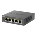 D-Link Неуправляемый PoE-коммутатор, 5x1000Base-T (4x1000Base-T PoE), PoE-бюджет 60 Вт, корпус металл