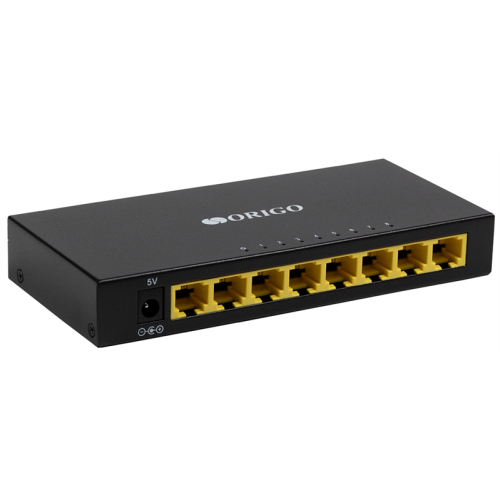 ORIGO Неуправляемый коммутатор, 8x100Base-TX, корпус металл