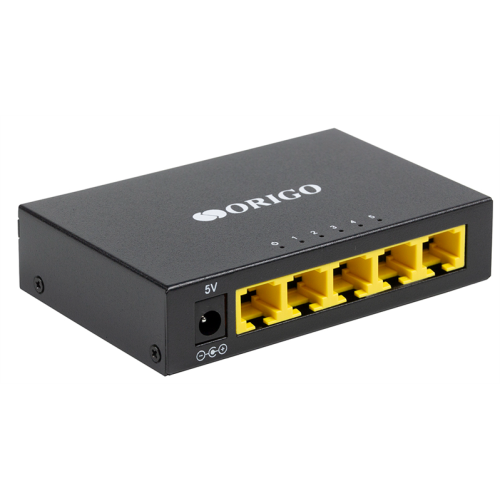 ORIGO Неуправляемый коммутатор, 5x100Base-TX, корпус металл
