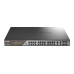 D-Link Настраиваемый L2 PoE-коммутатор, 24x1000Base-T PoE (8 портов 802.3bt 90 Вт), 4xCombo 1000Base-T PoE/SFP, PoE-бюджет 518 Вт, дальность PoE до 250 м