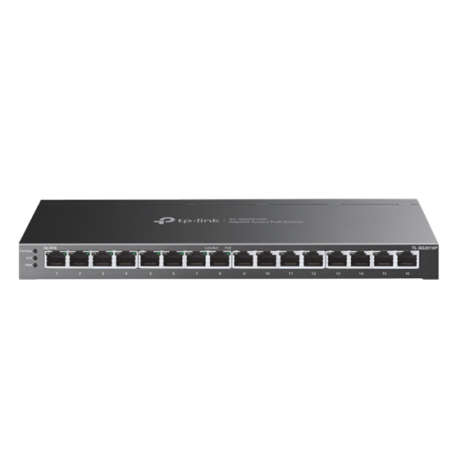 TP-Link SG2016P, Omada™  16-Port Gigabit Smart Switch with 8-Port PoE+ 120 W PoE