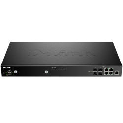 D-Link PROJ WLAN Controller, 4xCombo 1000Base-T/SFP, 2xUSB ports, RJ45 Console, 64/256 Unified APs management ability