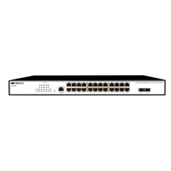 ORIGO Управляемый L2 коммутатор, 24x1000Base-T, 2x1000Base-X SFP, консольный порт RJ-45, комплект для установки в 19