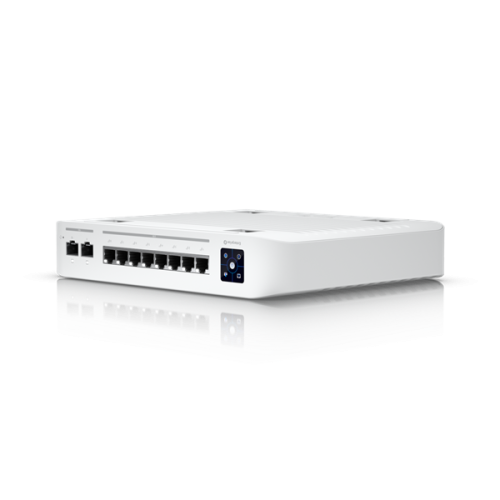 Ubiquiti Unifi Enterprise 8 Po, 8-port, Layer 3 switch with 2.5 GbE PoE+ output. 120W