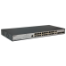 ORIGO Управляемый L2 PoE-коммутатор, 24x1000Base-T PoE, 2x1000Base-X SFP, 2xCombo 1000Base-T/SFP, PoE-бюджет 250 Вт, консольный порт RJ-45, комплект для установки в 19